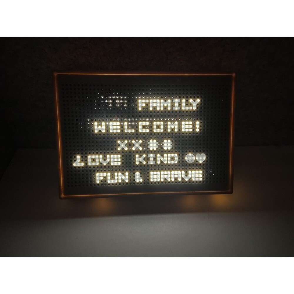 LED Brown Letter Board Message Board Battery Operated Lightly Used